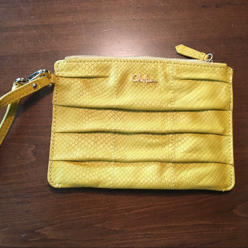 COLE HAAN SNAKE SKIN WRISTLET